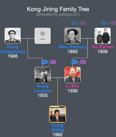 Kong Jining family tree overview