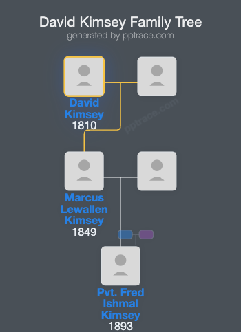 David Kimsey family tree overview