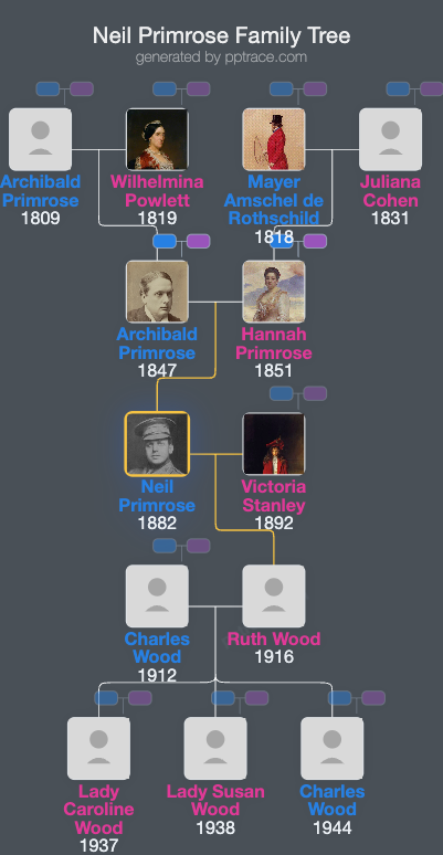 Neil Primrose family tree overview