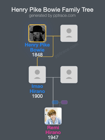 Henry Pike Bowie family tree overview