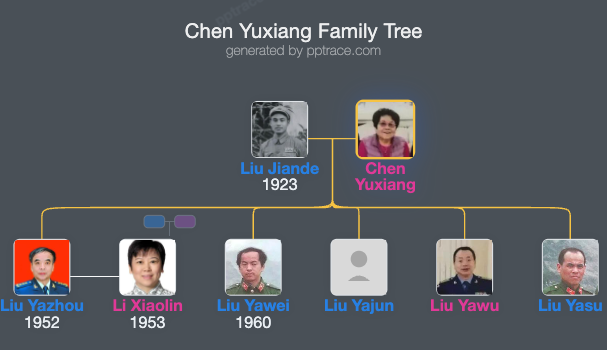 Chen Yuxiang family tree overview