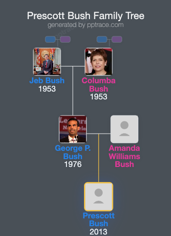 Prescott Bush family tree overview