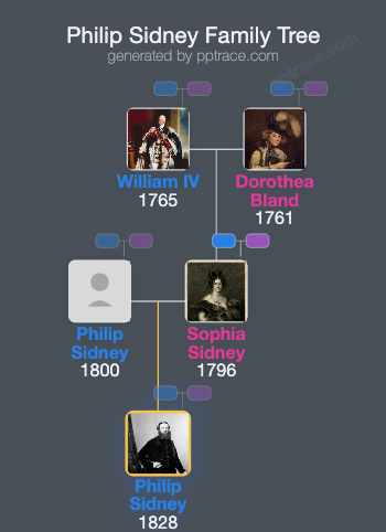 Philip Sidney, 2nd Baron De Lisle And Dudley family tree overview