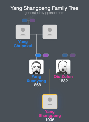 Yang Shangpeng family tree overview