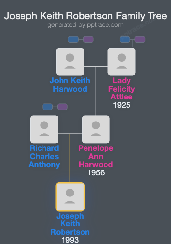 Joseph Keith Robertson family tree overview