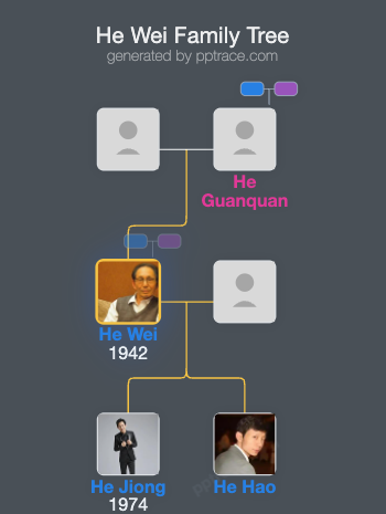He Wei family tree overview