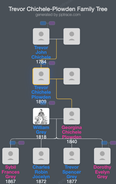 Trevor Chichele-Plowden family tree overview