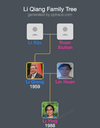 Li Qiang family tree overview