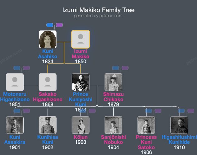 Izumi Makiko family tree overview
