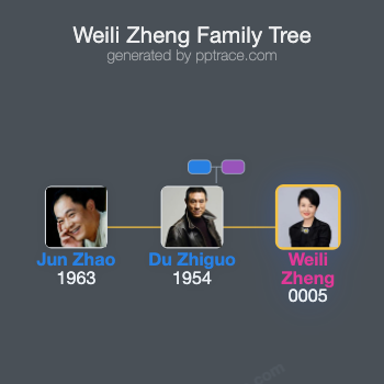 Weili Zheng family tree overview