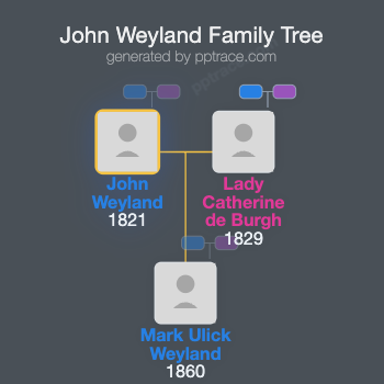 John Weyland family tree overview