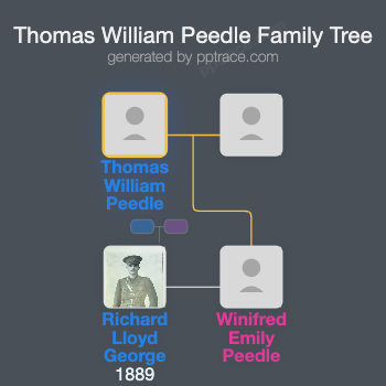 Thomas William Peedle family tree overview