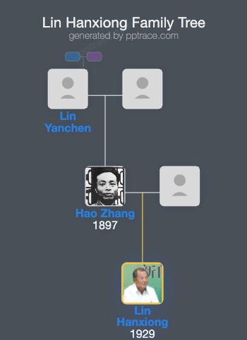 Lin Hanxiong family tree overview
