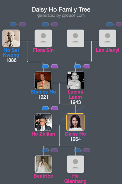 Daisy Ho family tree overview
