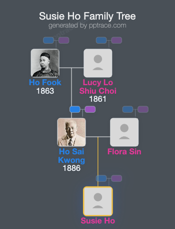 Susie Ho family tree overview