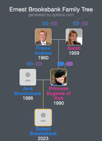 Ernest Brooksbank family tree overview