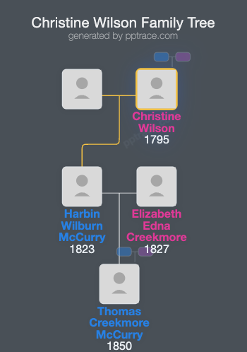 Christine Wilson family tree overview