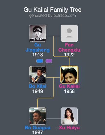 Gu Kailai family tree overview