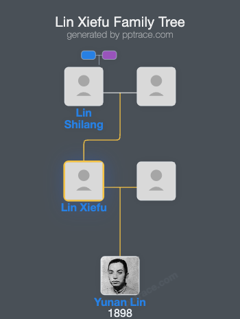 Lin Xiefu family tree overview