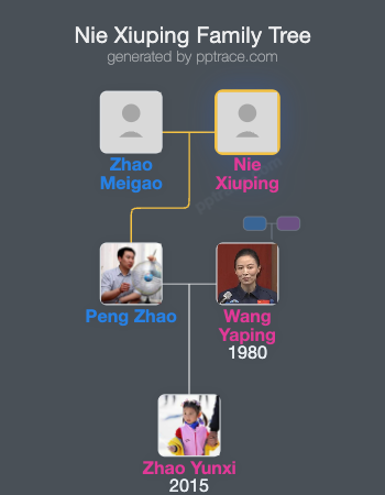 Nie Xiuping family tree overview
