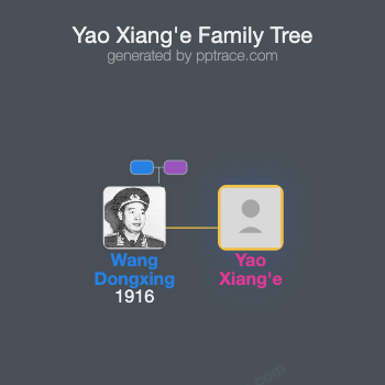 Yao Xiang'e family tree overview