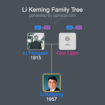 Li Keming family tree overview