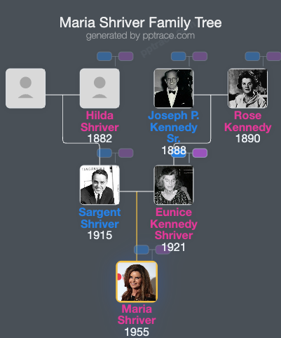 Maria Shriver family tree overview