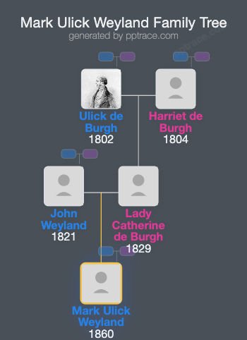 Mark Ulick Weyland family tree overview