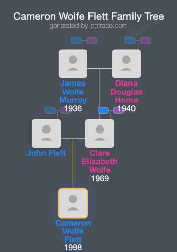 Cameron Wolfe Flett family tree overview