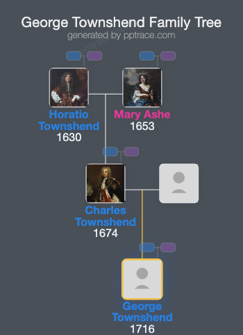 George Townshend family tree overview