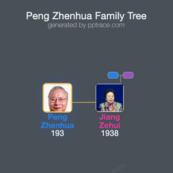 Peng Zhenhua family tree overview