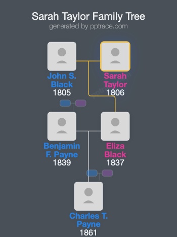 Sarah Taylor family tree overview