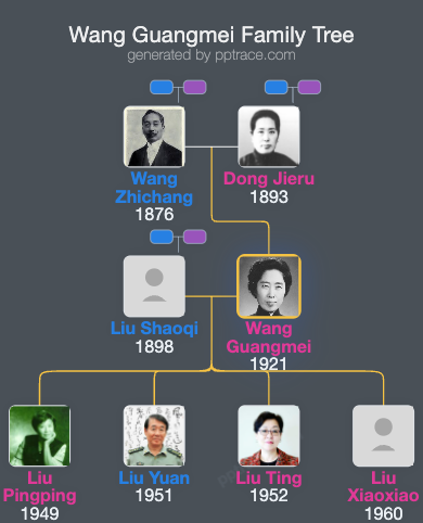 Wang Guangmei family tree overview