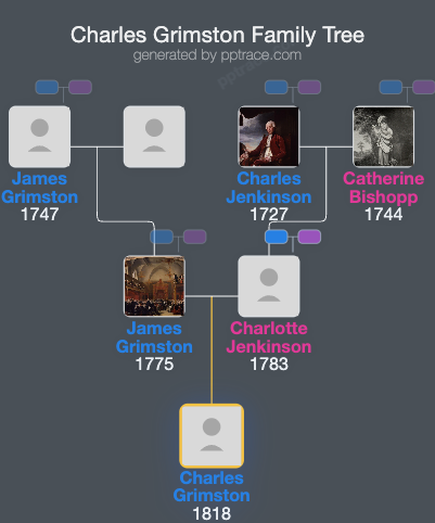 Charles Grimston family tree overview
