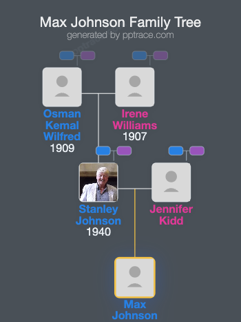 Max Johnson family tree overview
