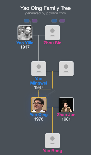 Yao Qing family tree overview