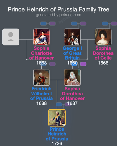 Prince Heinrich Of Prussia family tree overview