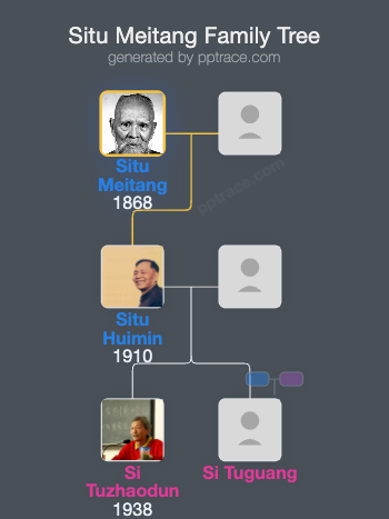 Situ Meitang family tree overview