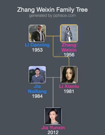 Zhang Weixin family tree overview