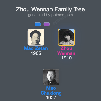 Zhou Wennan family tree overview