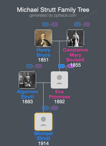 Michael Strutt family tree overview