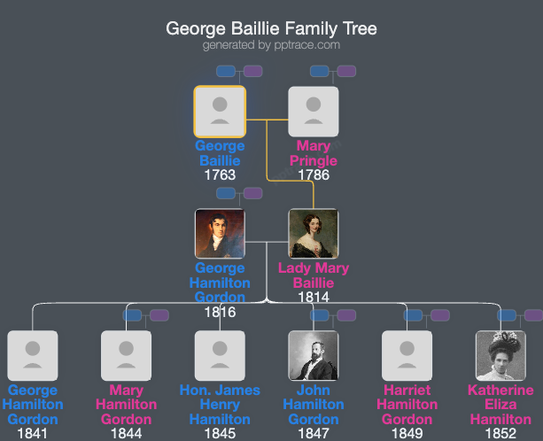 George Baillie family tree overview