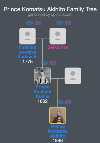 Prince Komatsu Akihito family tree overview