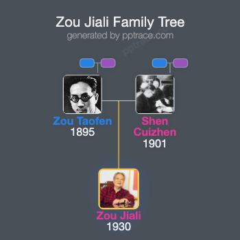 Zou Jiali family tree overview