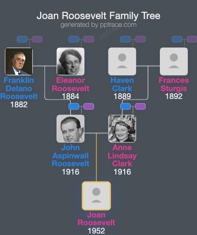 Joan Roosevelt family tree overview
