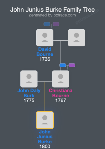 John Junius Burke family tree overview