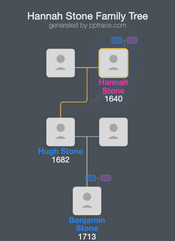 Hannah Stone family tree overview
