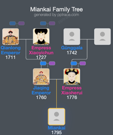 Miankai family tree overview