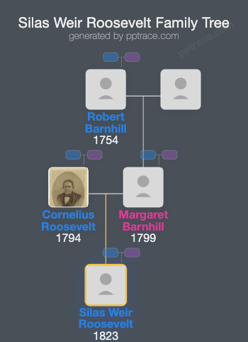 Silas Weir Roosevelt family tree overview