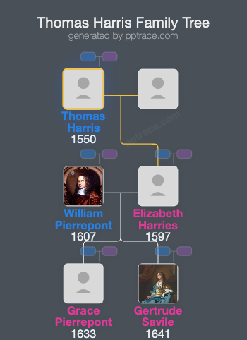 Thomas Harris family tree overview